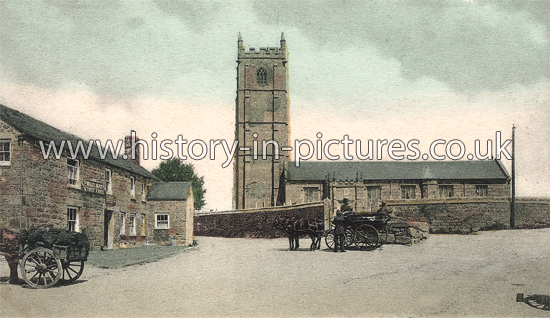 St. Buryan Churchtown near Penzance c.1907
